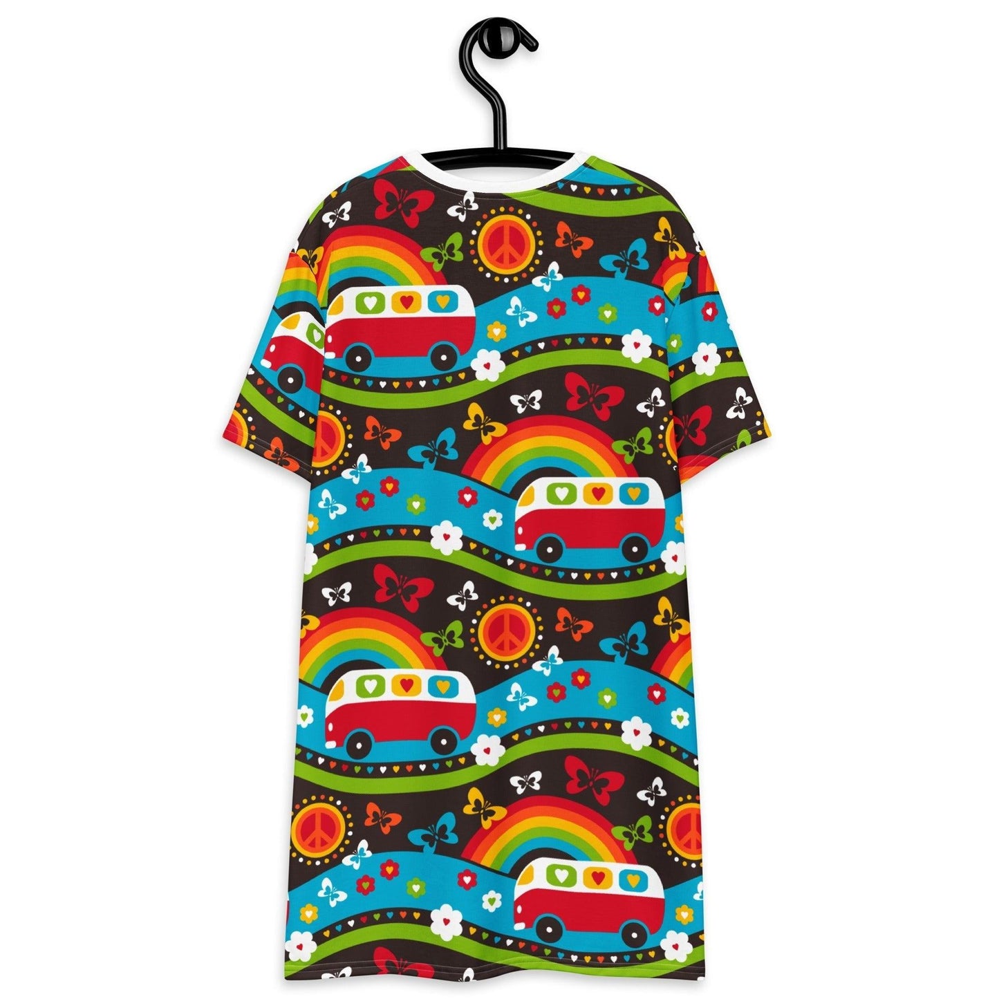 HIPPIE DAY rainbow - T-Shirt Dress