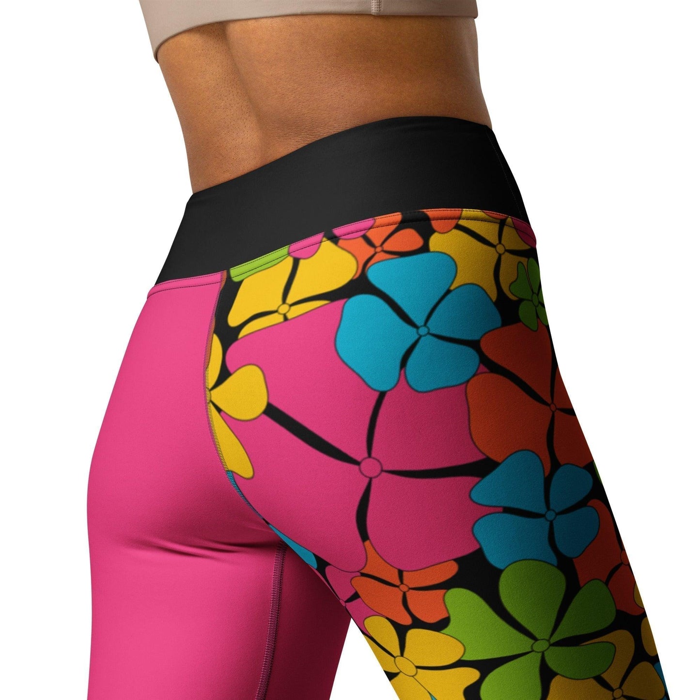 Yoga leggings - ADELIE color - Wild floral print