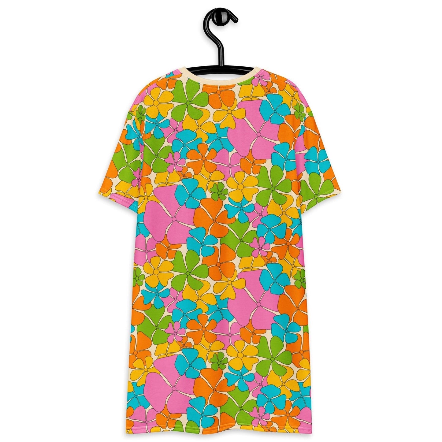 T-shirt dress - ADELIE pastel - Wild floral print