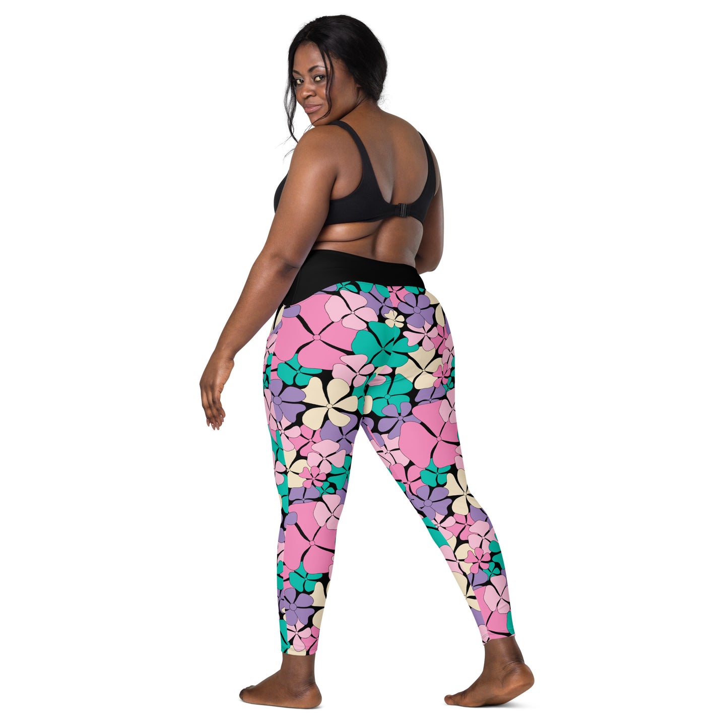 ADELIE pink mint - Leggings With Pockets