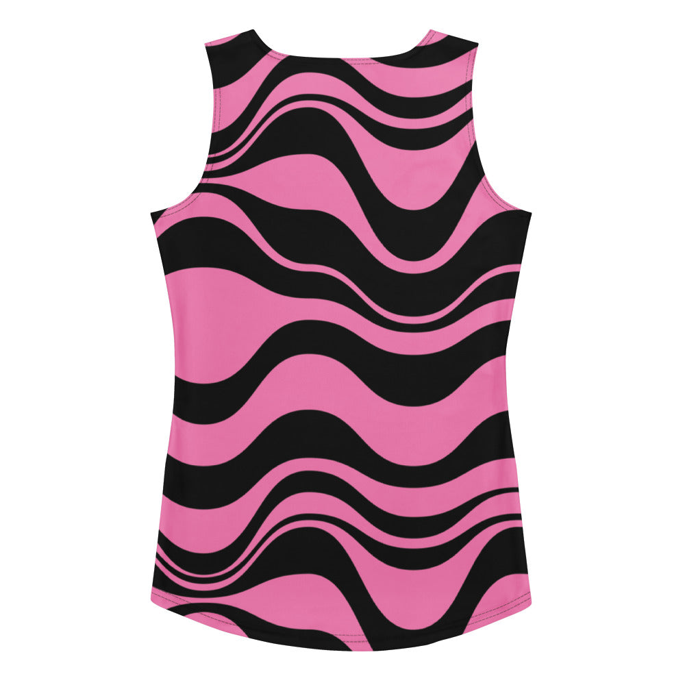ENERGY WAVES pink black - Tank Top