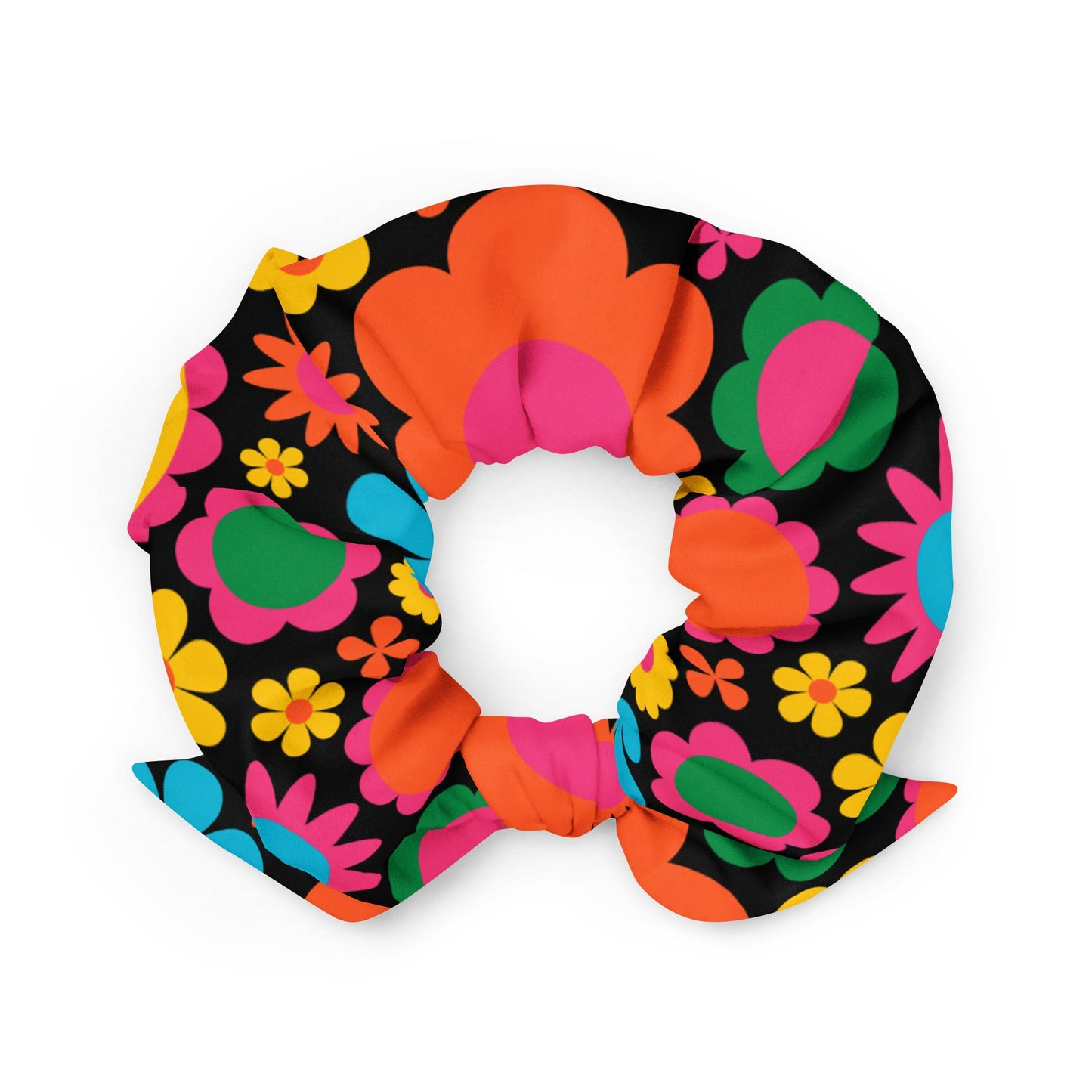 Scrunchie - BLOOMPOP happy - Popping Bloom Print