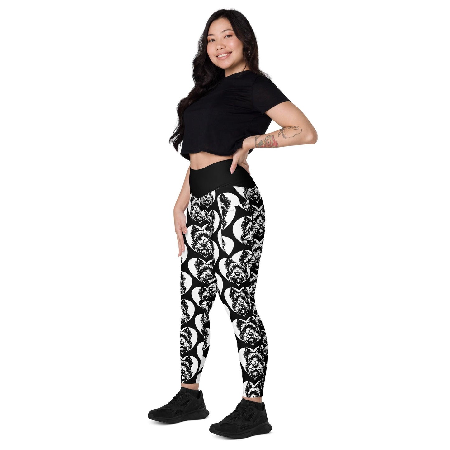 Dog breed leggings with pockets - SCOTTISH TERRIER - HERTTAHOUND