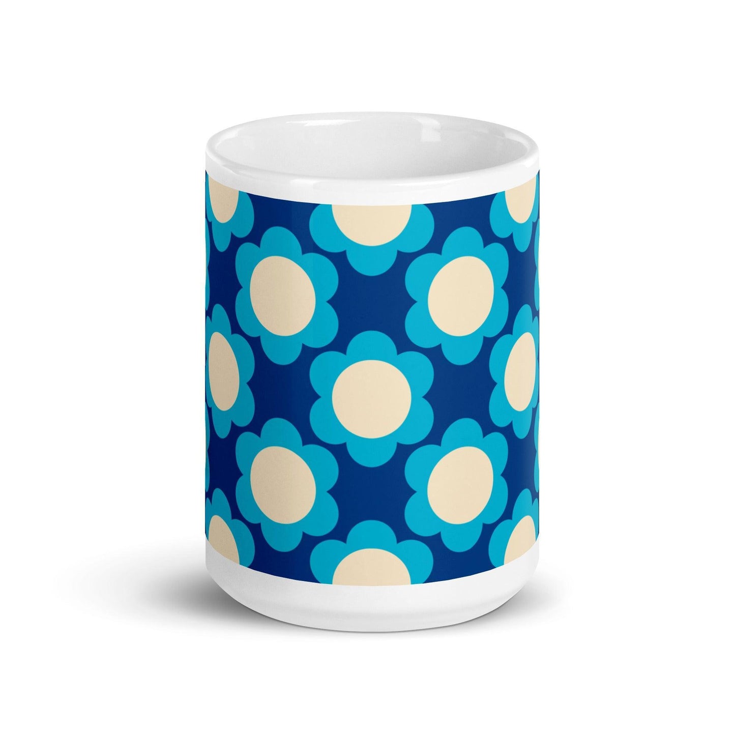 Mug - ELLIE blue - Classic floral print