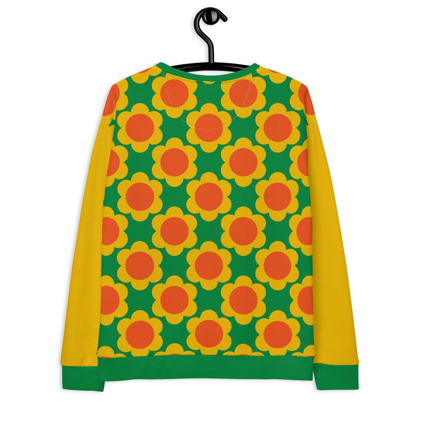 Sweatshirt - ELLIE green - Classic floral print