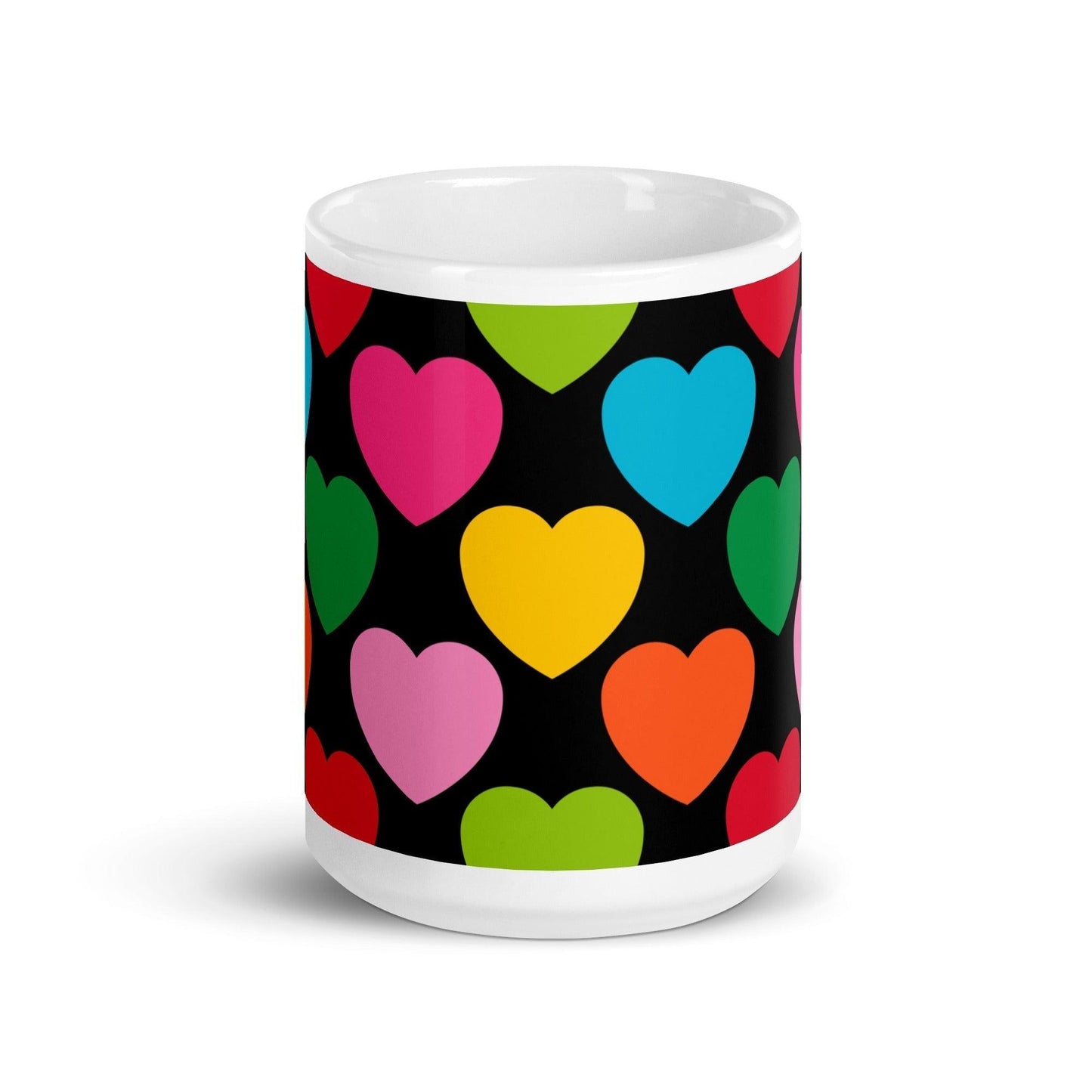 Mug - ELLIE LOVE mix black - Bold heart print