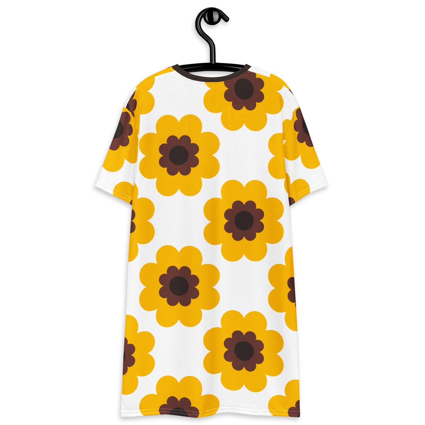 T-shirt dress - FANCY BLOOM yellow - Pretty floral print