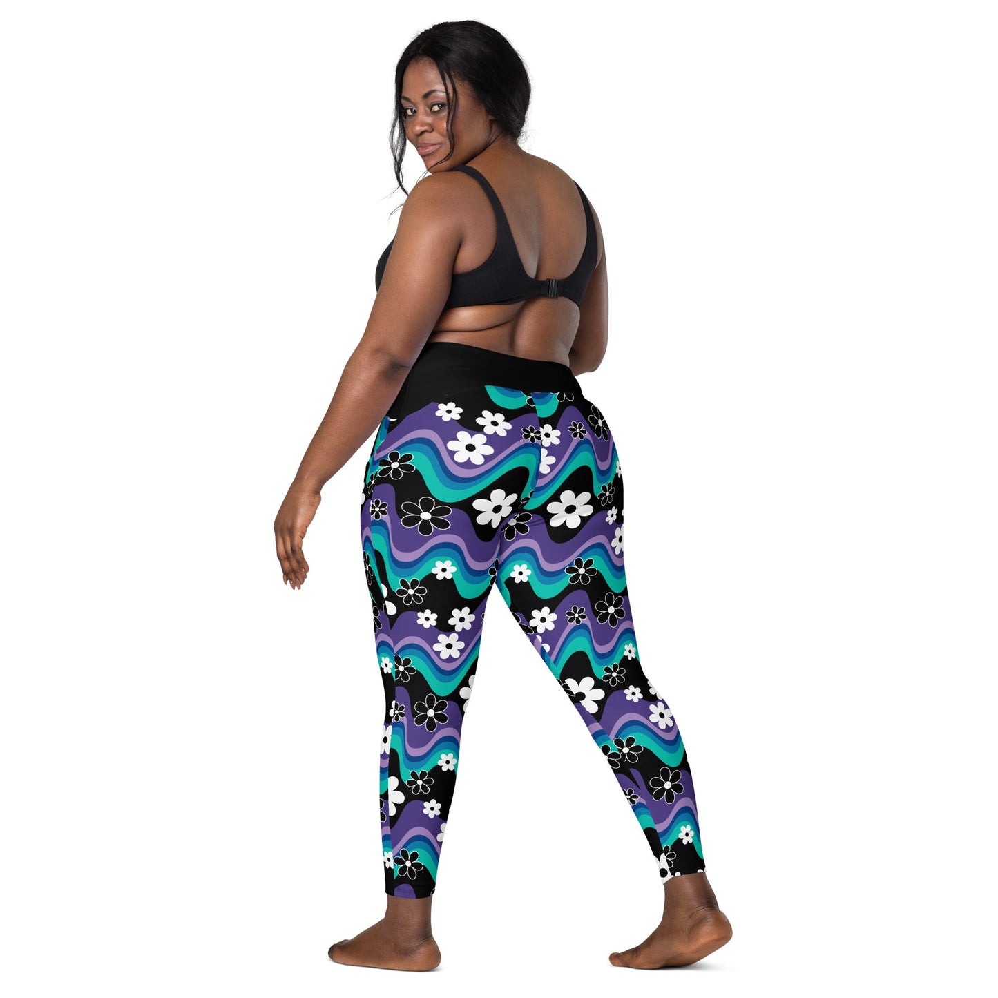 Leggings With Pockets - FLORA RAVE purple