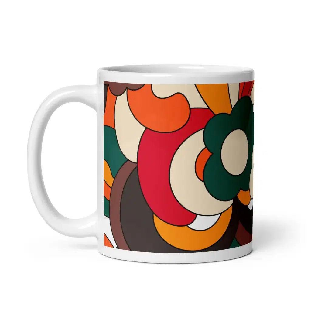 Mug - FLORENCE retro - Elegant floral print