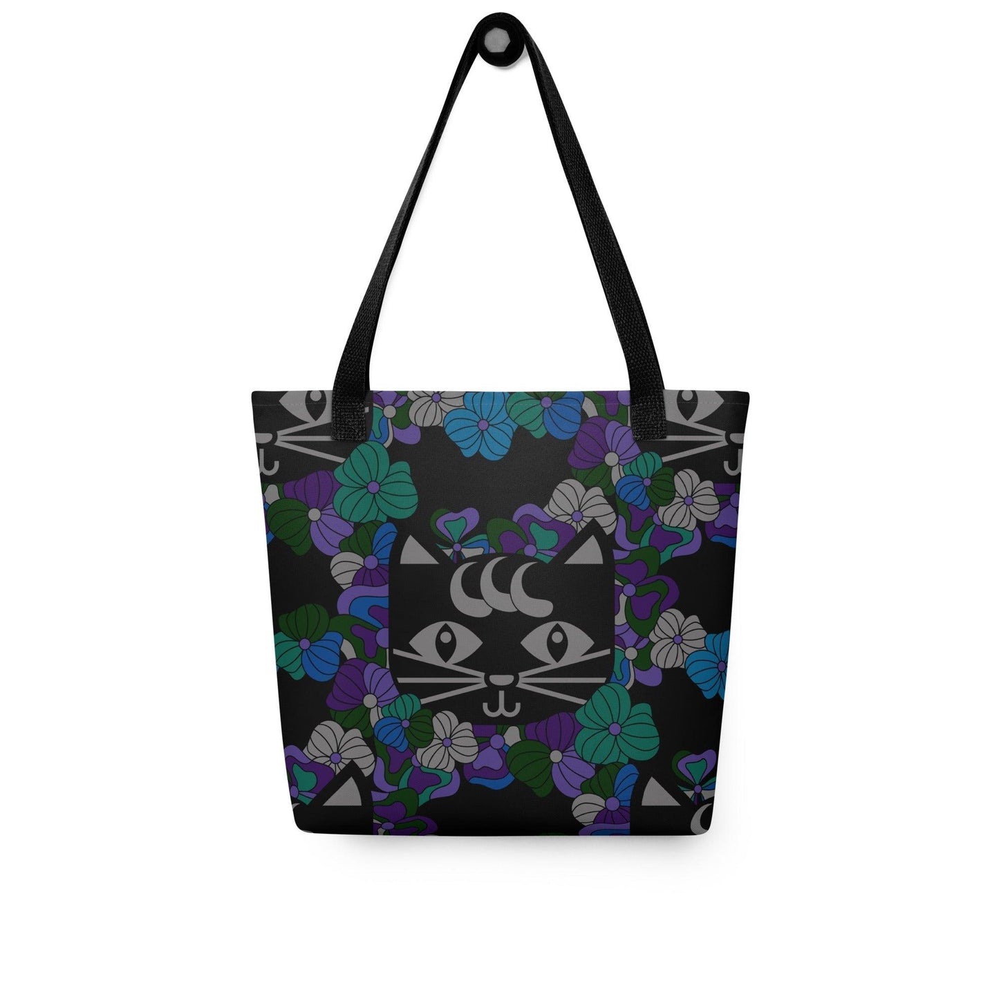 Tote bag - MAGICAT mystic - Black cats and flowers print Default Title