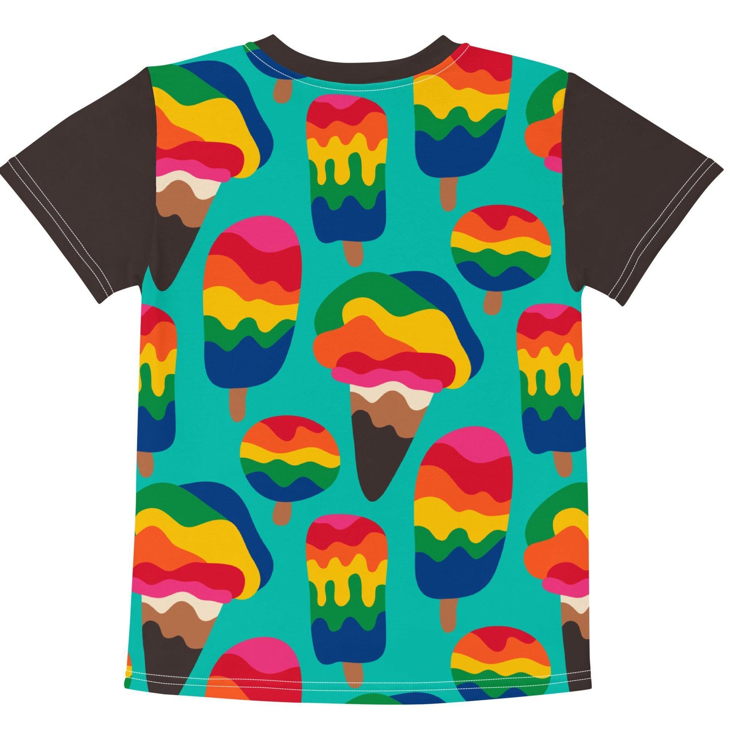 Kids' T-Shirt - MANIC ICE mint - Bold Icecream Print