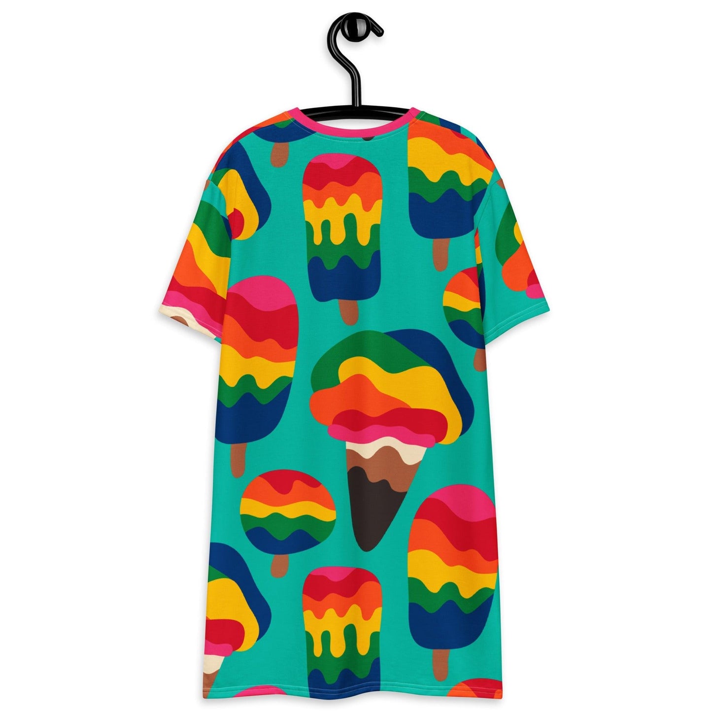 T-shirt dress - MANIC ICE mint - Bold ice cream print
