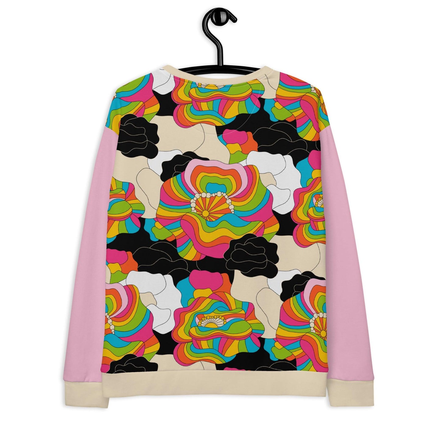 Sweatshirt - RAINBOW POPPY - Bold rainbow poppies print