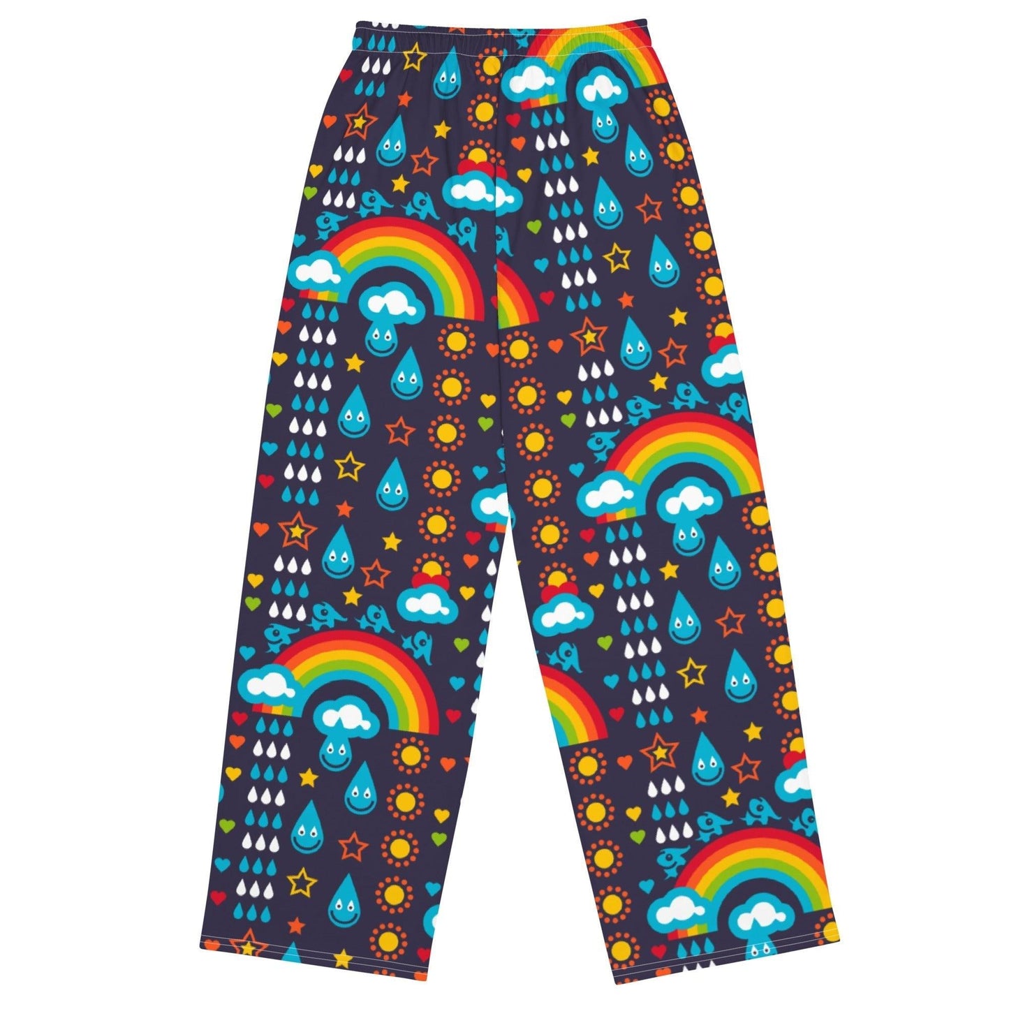 Pants - RAINBOWPHANT blue - Rainbows and elephants print