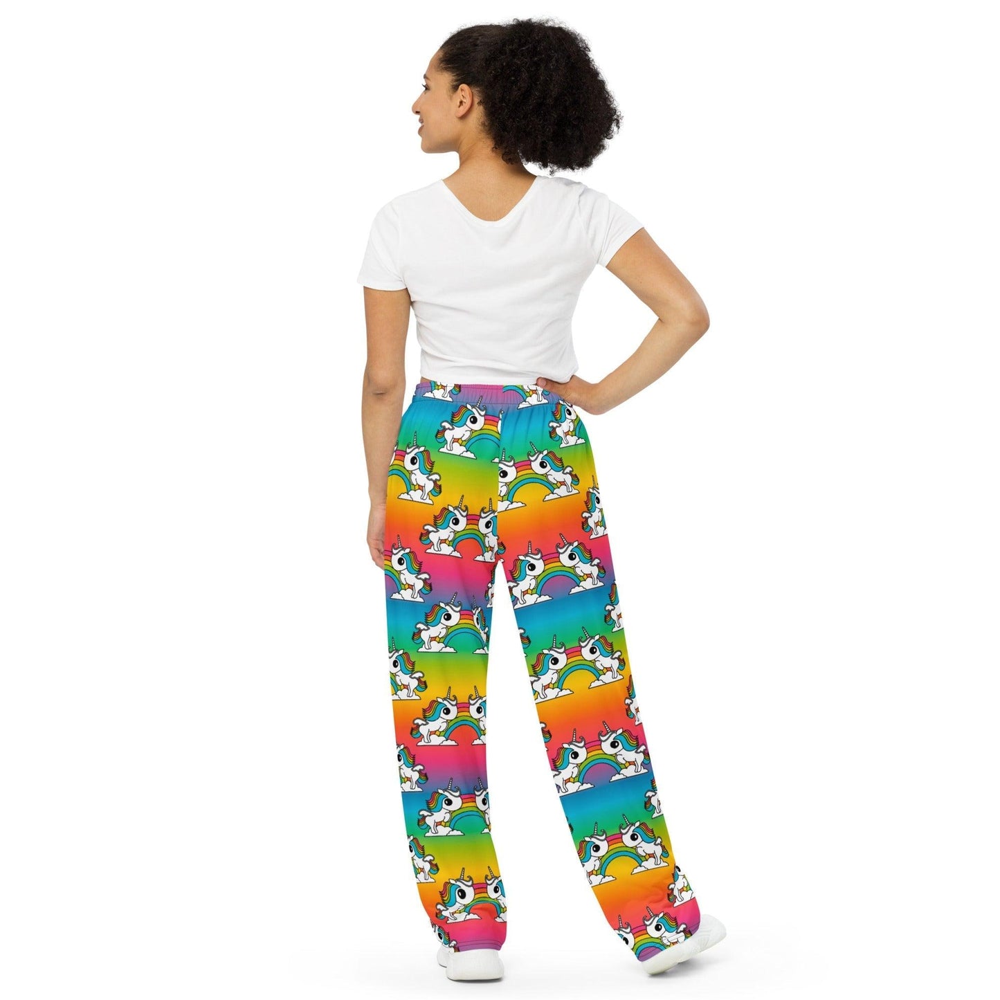 Pants - UNIQUE rainbow - Unicorns and rainbows print