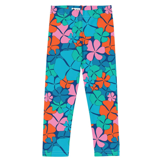 ADELIE orange blue -2- Kids' Leggings