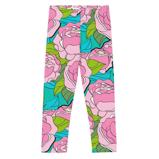 BE MY ONLY pink turquoise -2- Kids' Leggings