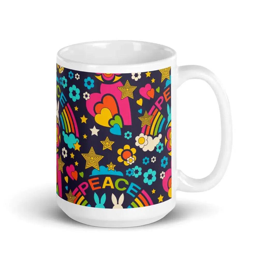 BUNNY PEACE darkblue - Mug