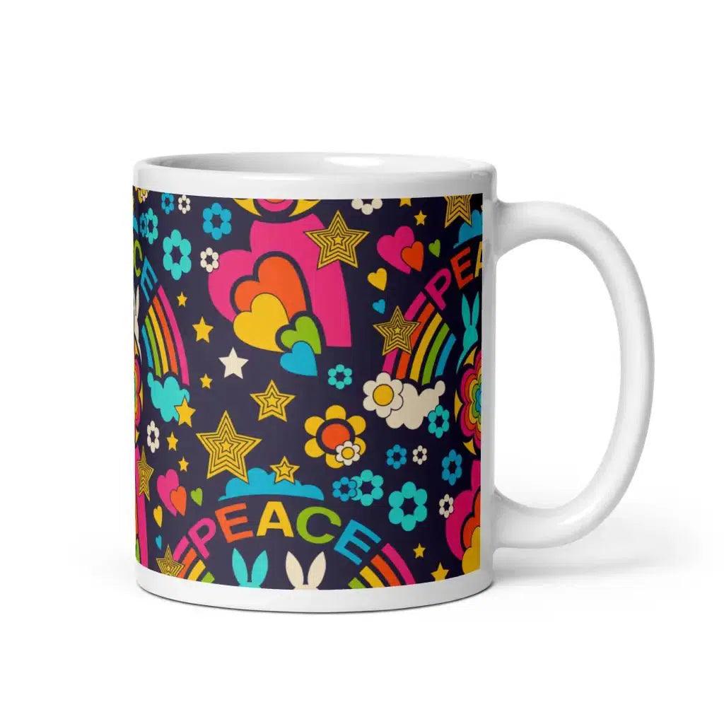 BUNNY PEACE darkblue - Mug
