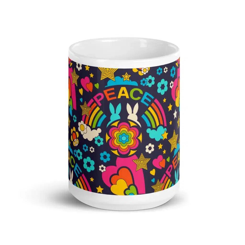 BUNNY PEACE darkblue - Mug