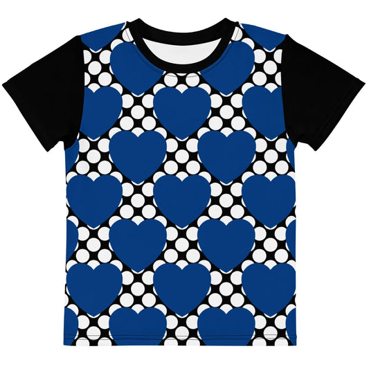 ELLIE LOVE DOT blue black - Kids' T-Shirt