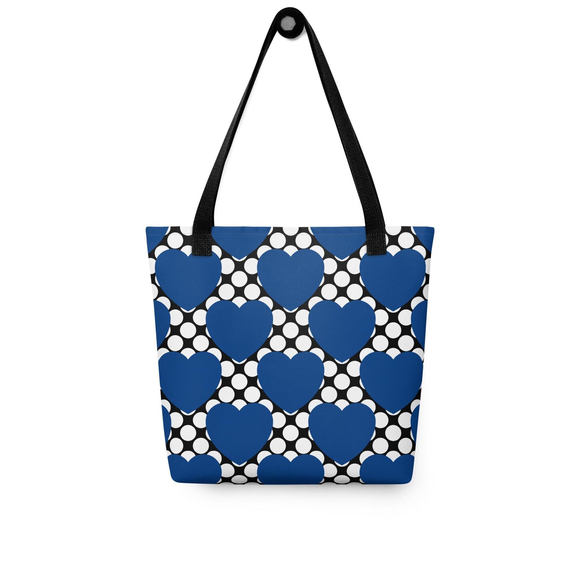 ELLIE LOVE DOT blue black - Tote Bag