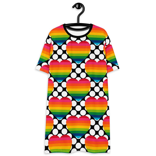 ELLIE LOVE DOT rainbow - T-Shirt Dress