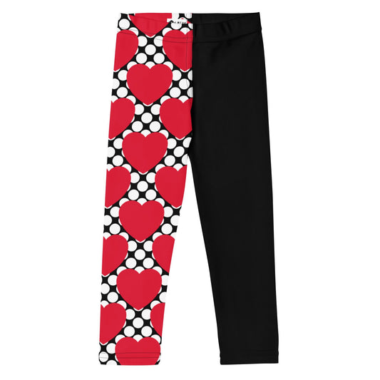 ELLIE LOVE DOT red black - Kids' Leggings