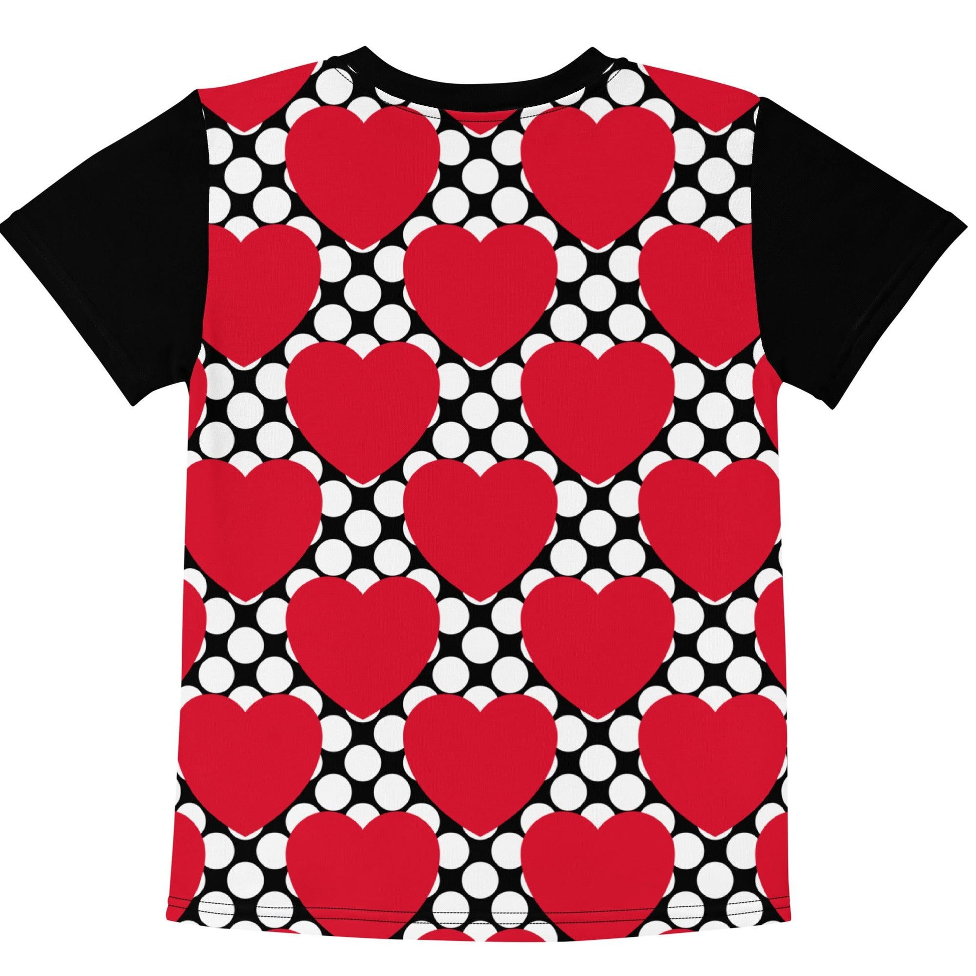 ELLIE LOVE DOT red black - Kids' T-Shirt