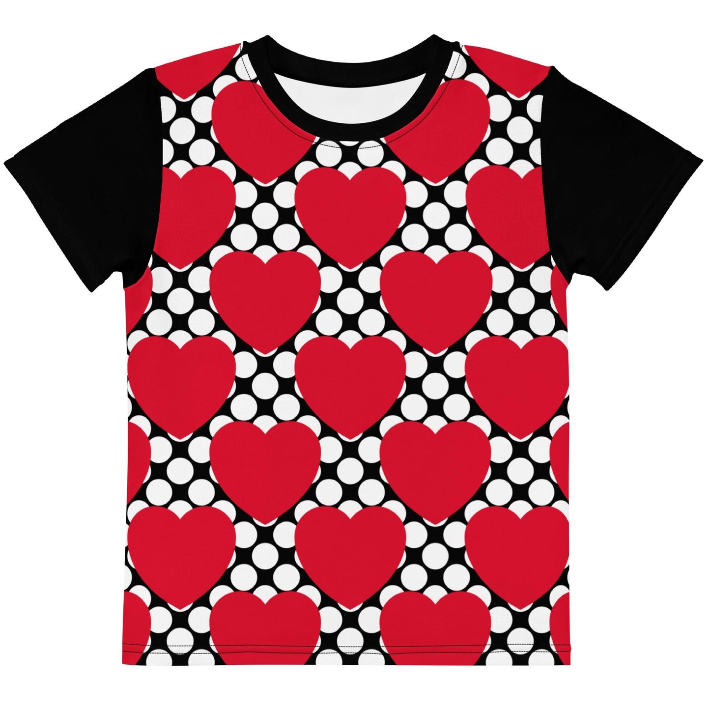 ELLIE LOVE DOT red black - Kids' T-Shirt