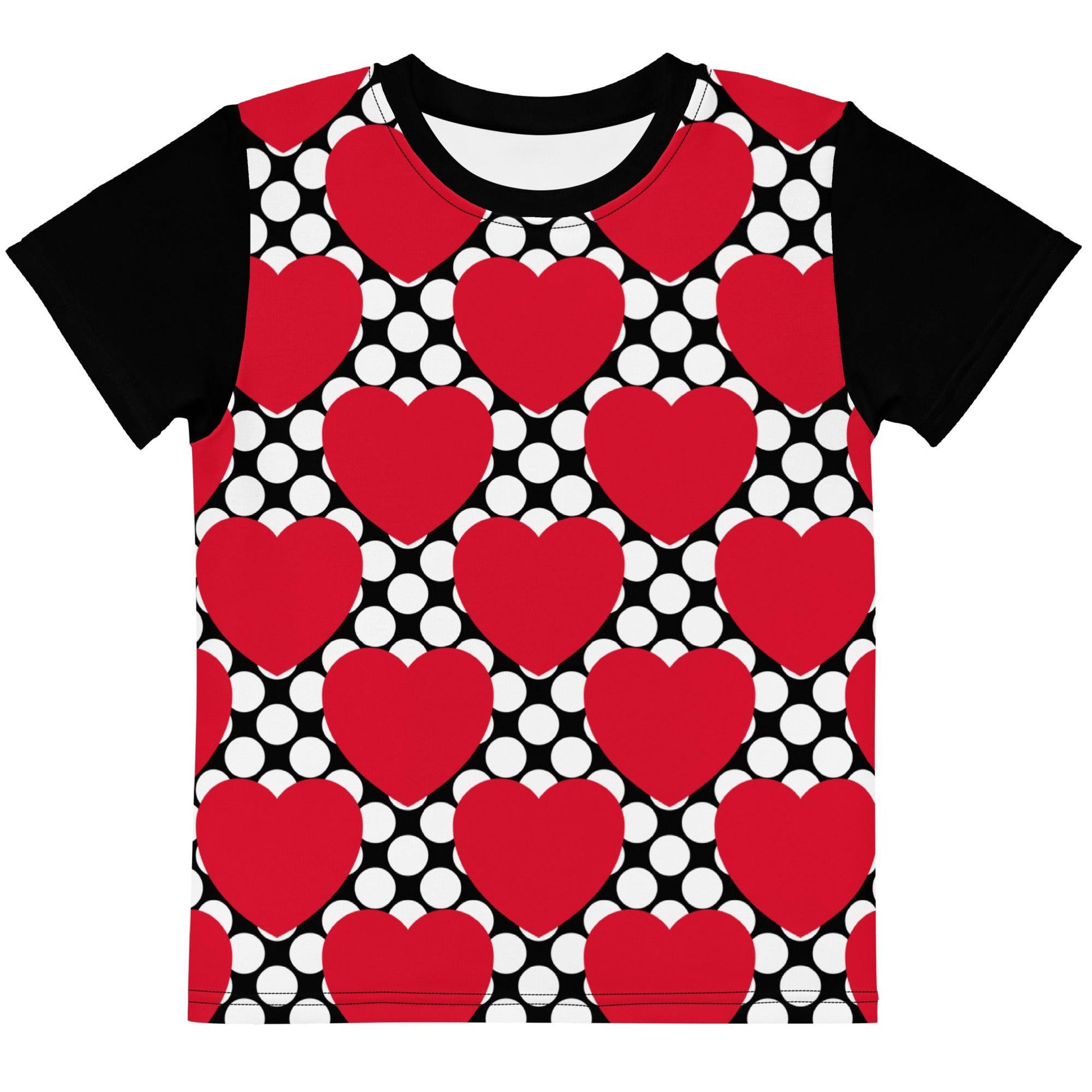 ELLIE LOVE DOT red black - Kids' T-Shirt
