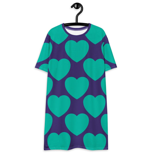 ELLIE LOVE mint purple - T-Shirt Dress