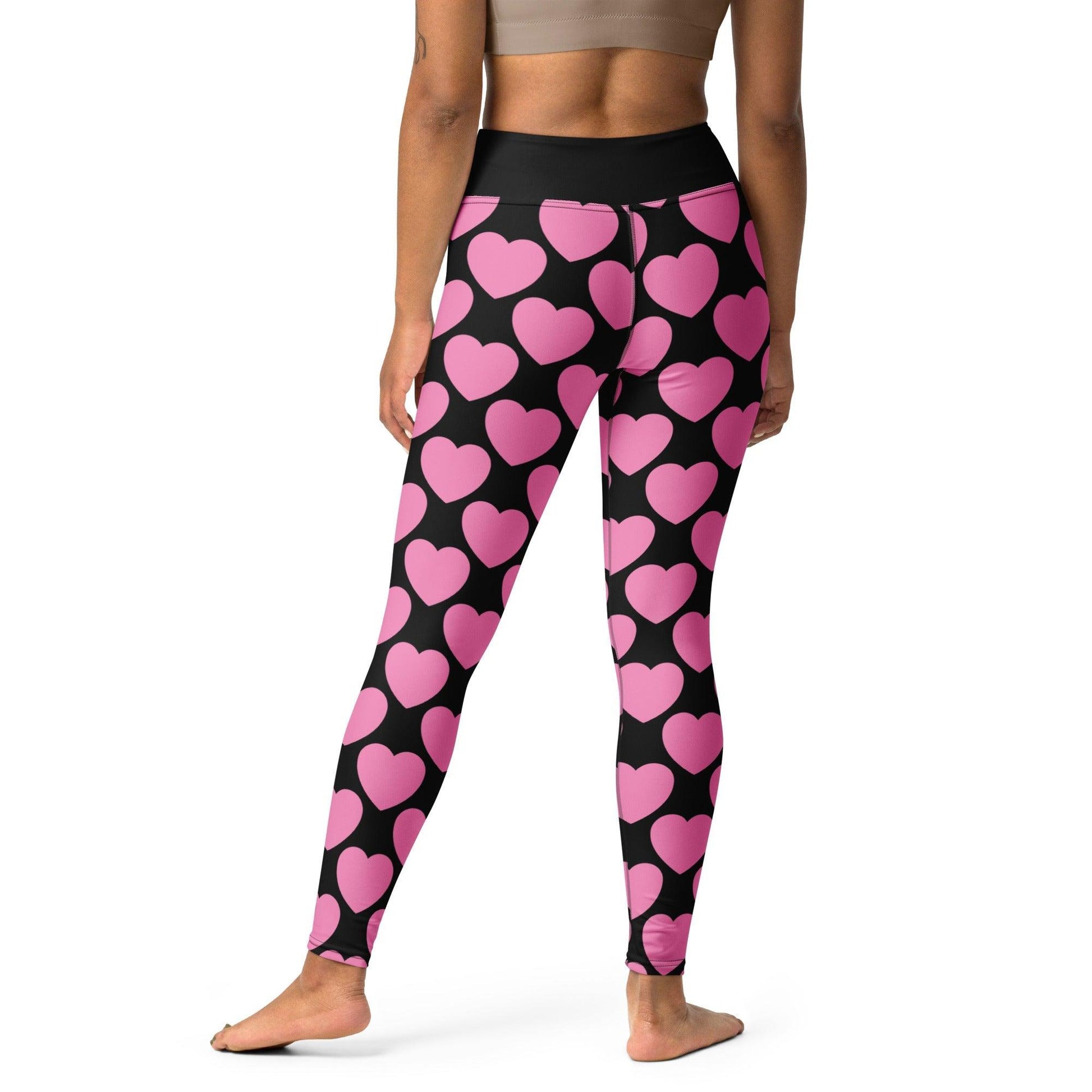 ELLIE LOVE pink black -2- Yoga Leggings