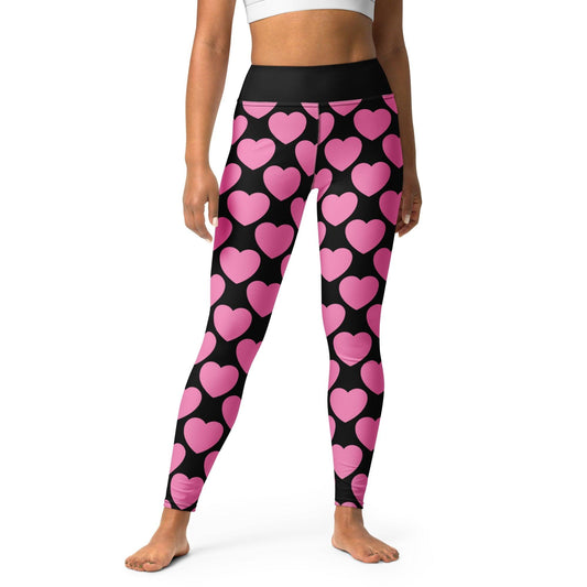 ELLIE LOVE pink black -2- Yoga Leggings