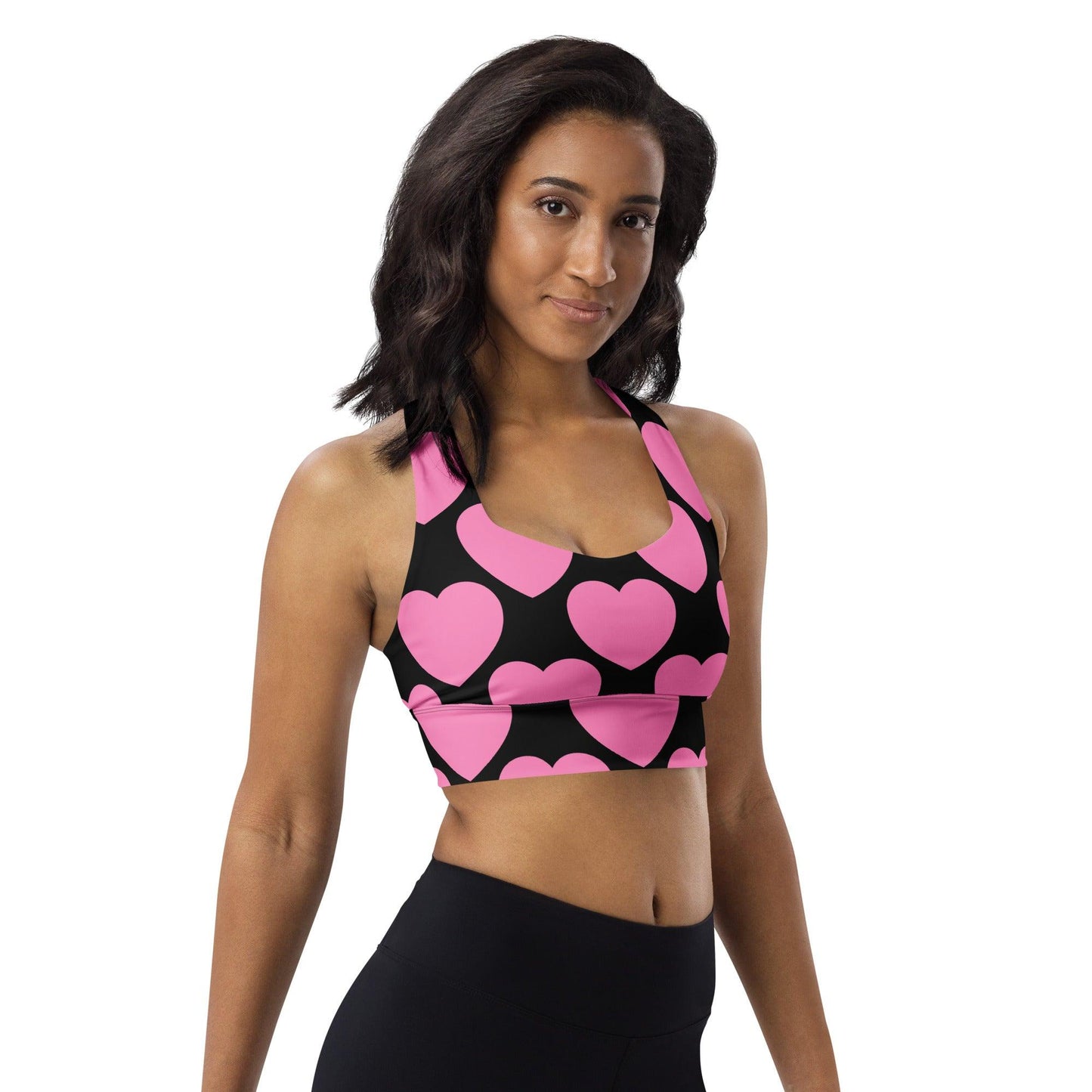 Sports Bra - ELLIE LOVE pink black