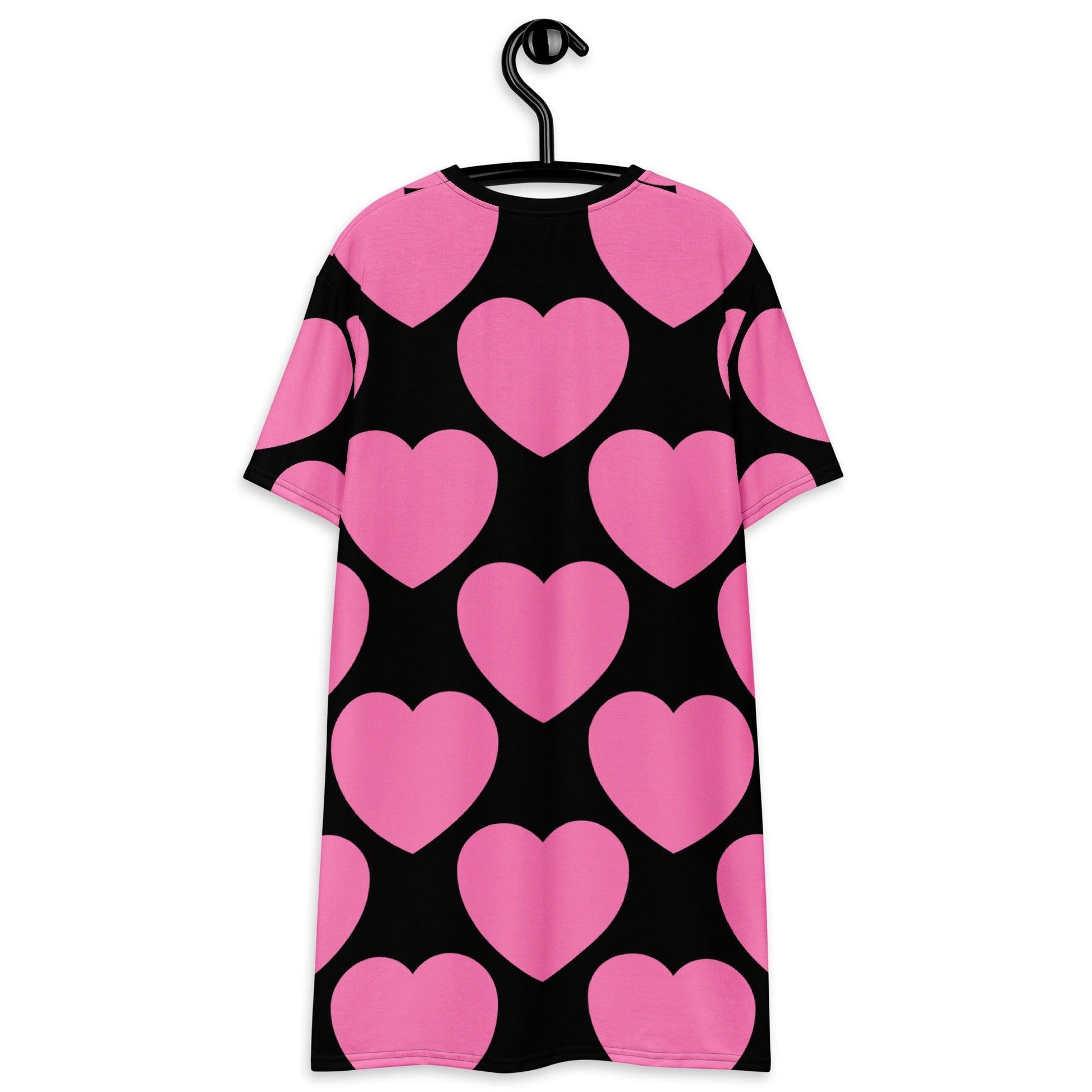 ELLIE LOVE pink black - T-Shirt Dress