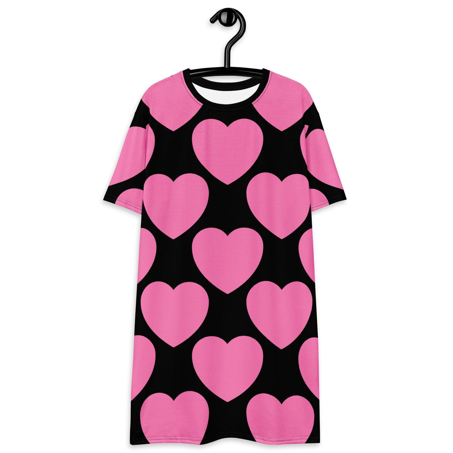 ELLIE LOVE pink black - T-Shirt Dress