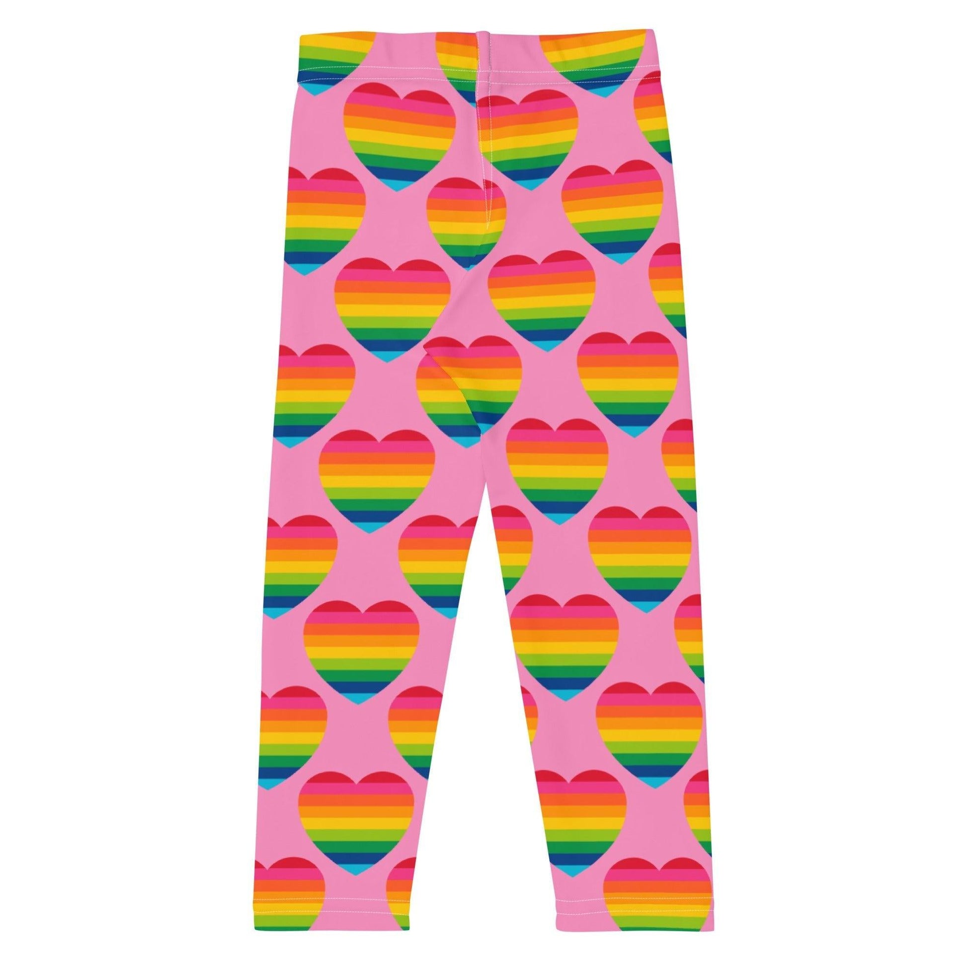 ELLIE LOVE rainbow pink -2- Kids' Leggings