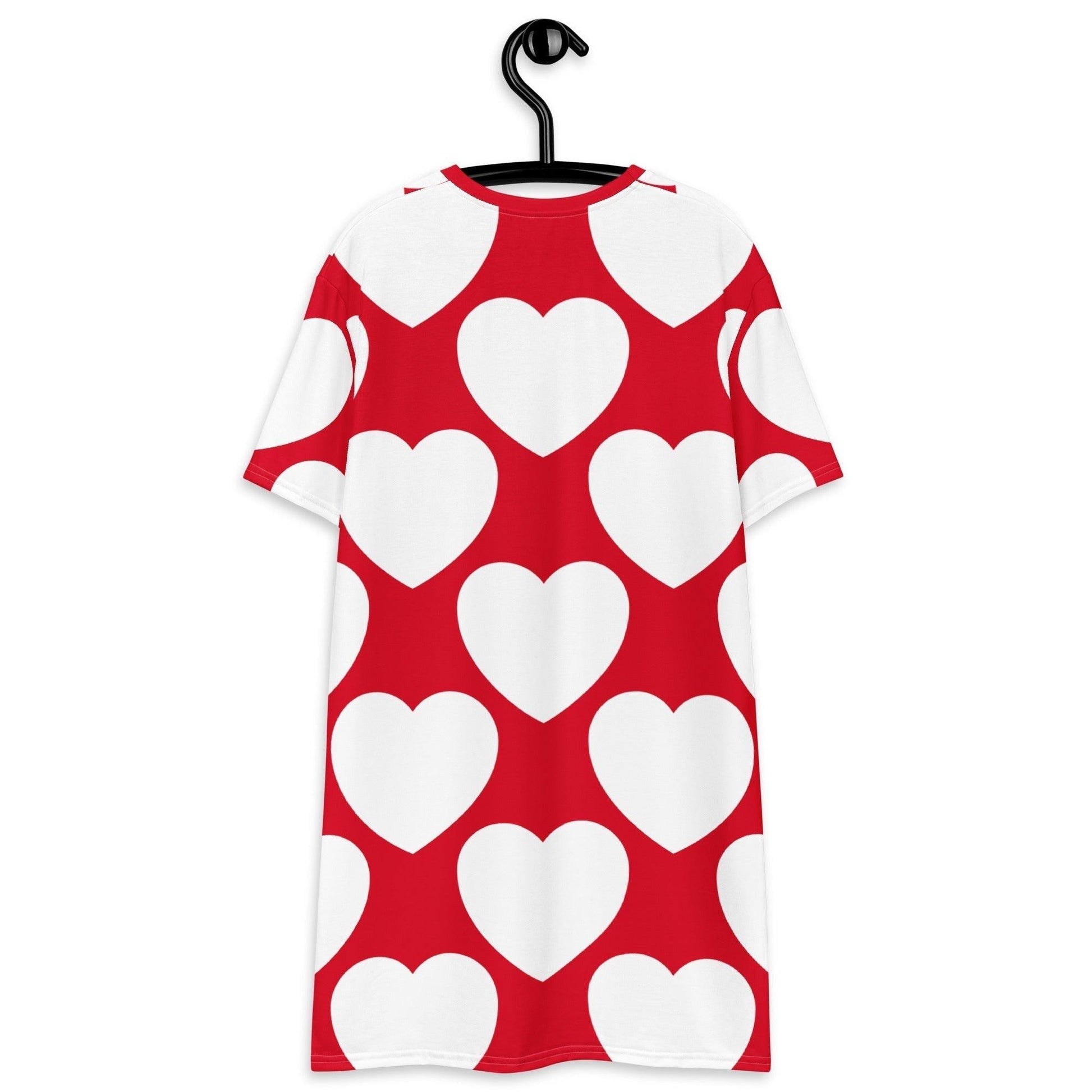 ELLIE LOVE red white - T-Shirt Dress