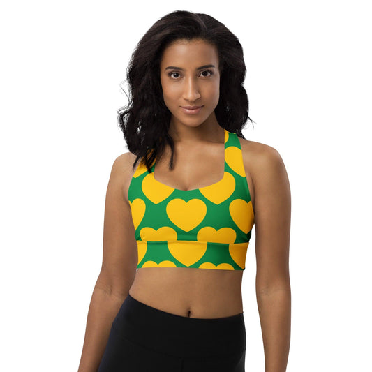 Sports Bra - ELLIE LOVE yellow green