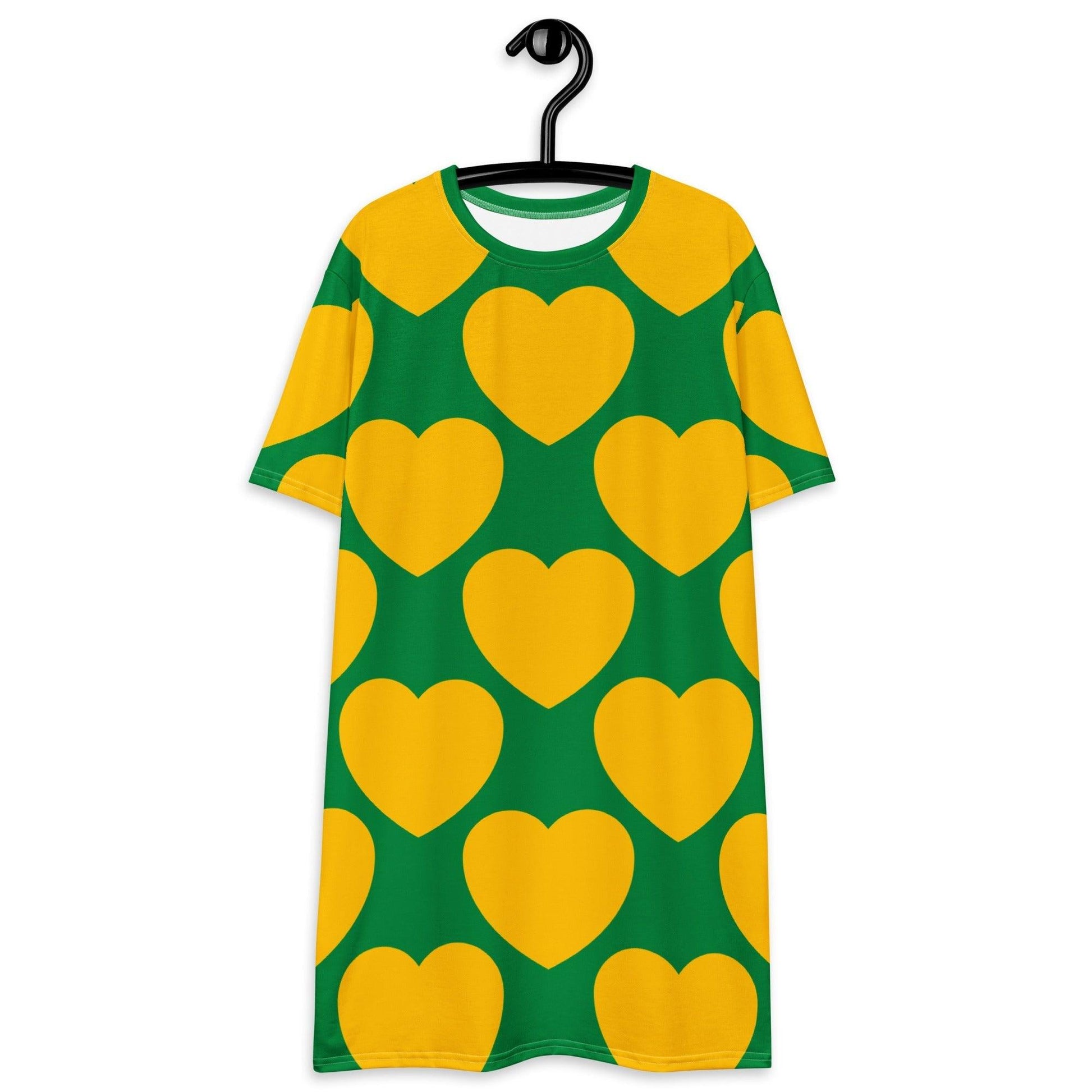 ELLIE LOVE yellow green - T-Shirt Dress