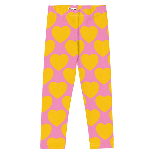 ELLIE LOVE yellow pink -2- Kids' Leggings