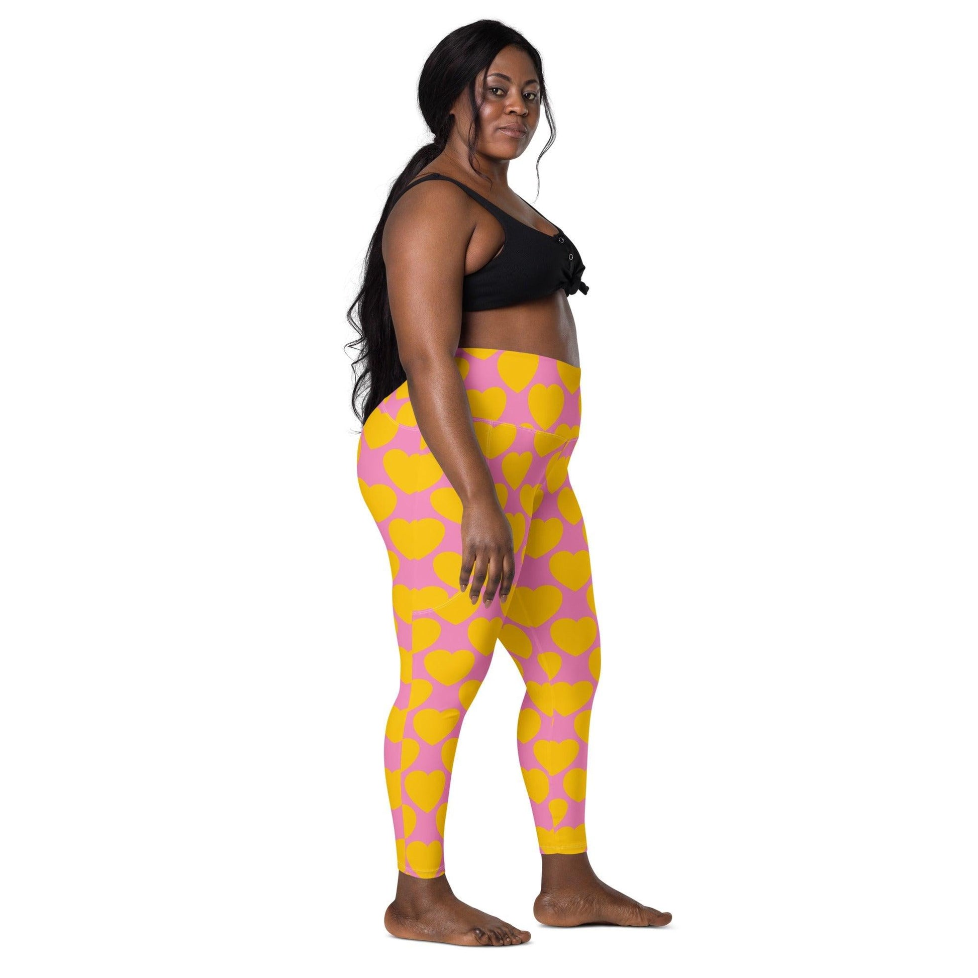 ELLIE LOVE yellow pink - Leggings With Pockets