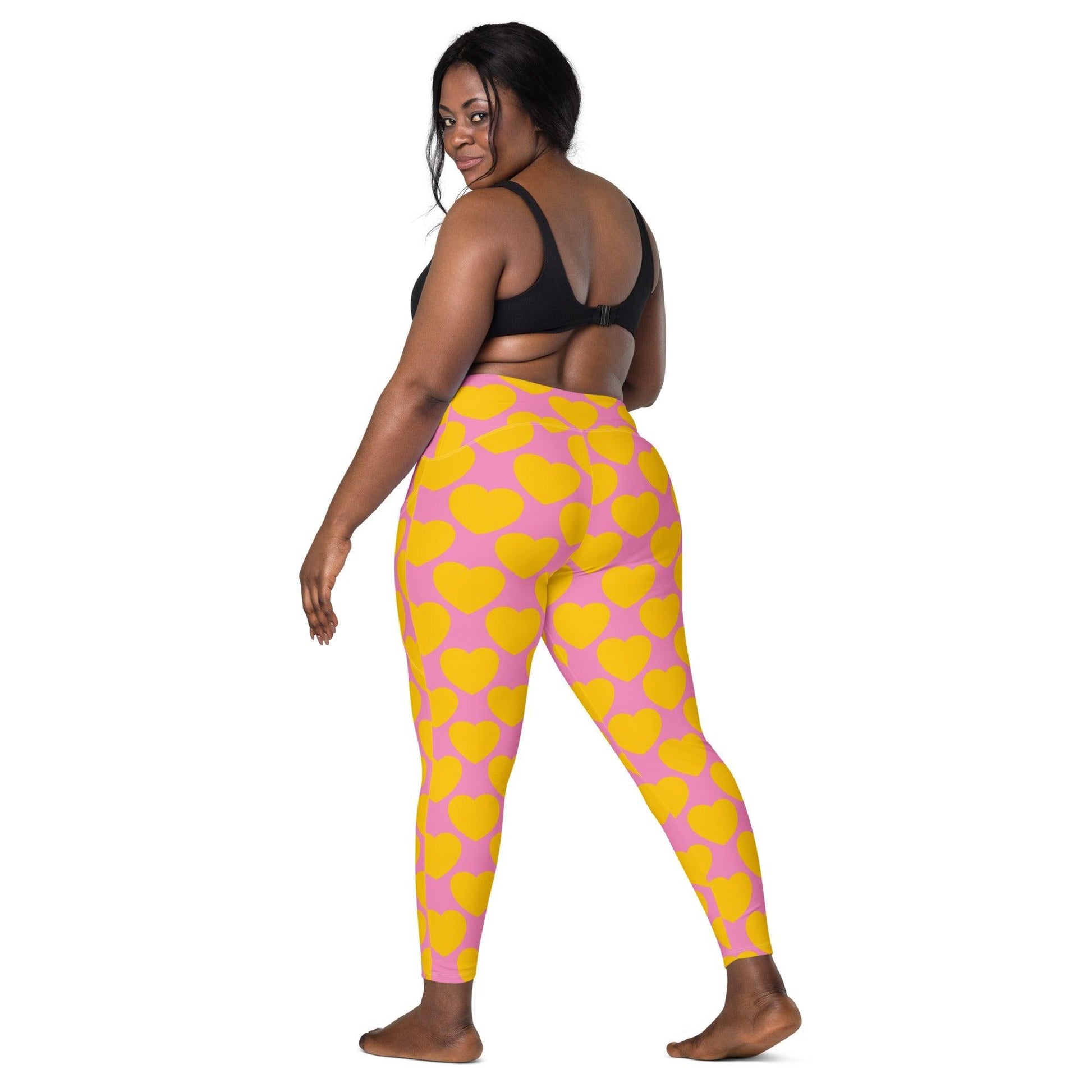 ELLIE LOVE yellow pink - Leggings With Pockets