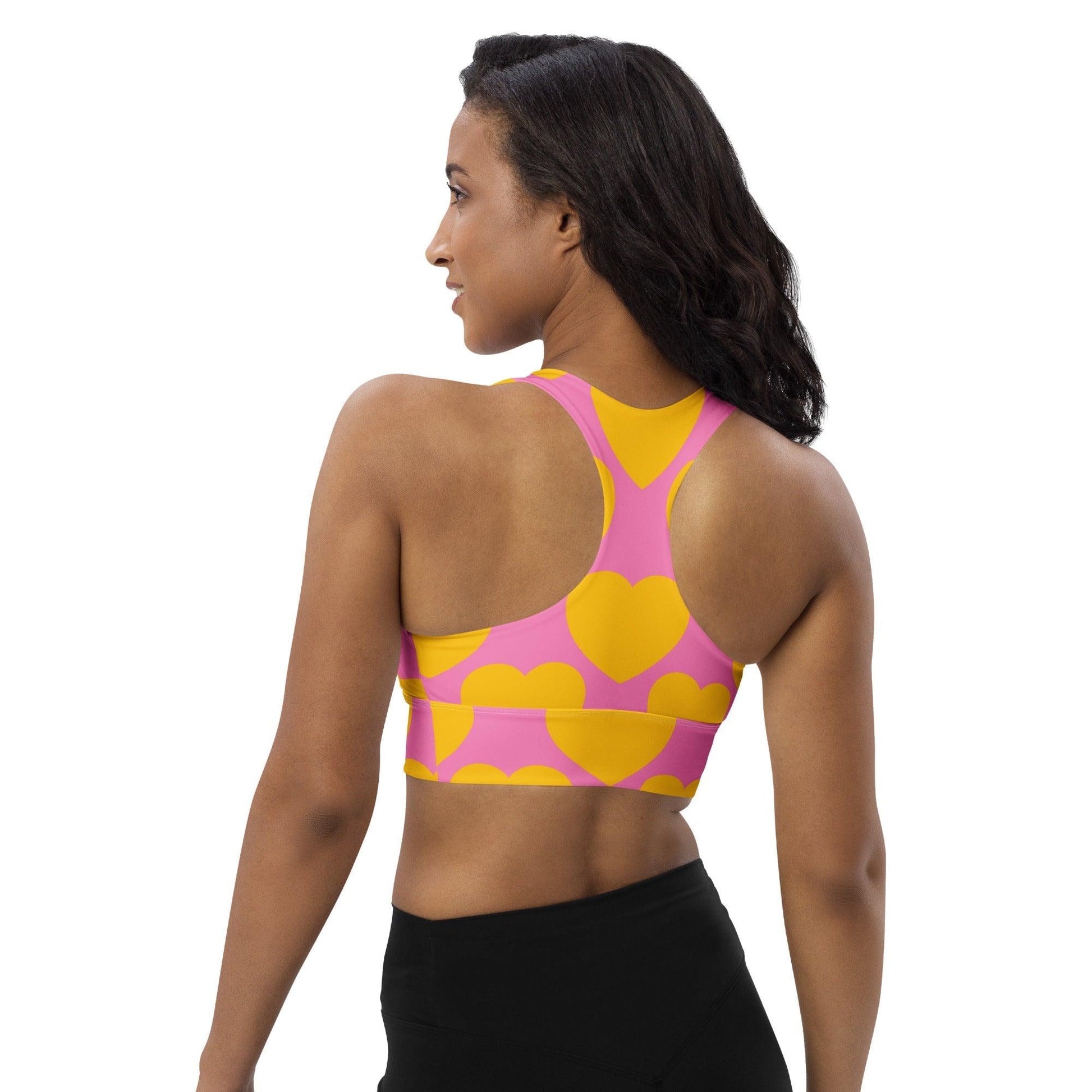 Sports Bra - ELLIE LOVE yellow pink