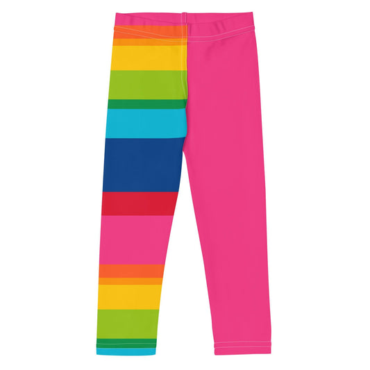 ELLIE rainbow stripe pink - Kids' Leggings