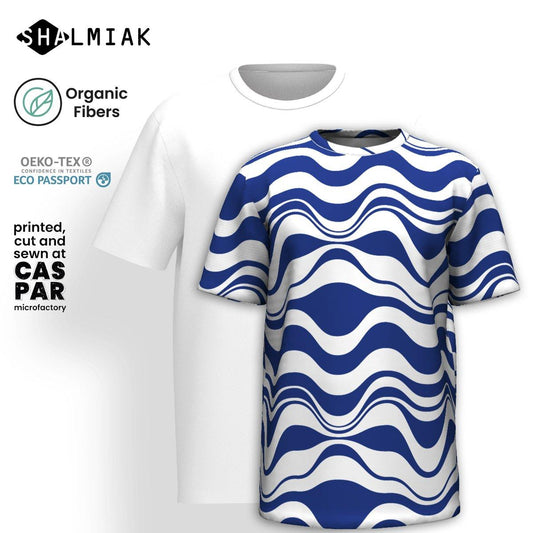 ENERGY WAVES blue - Organic Cotton T-Shirt