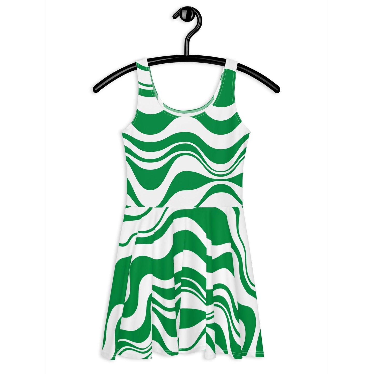 ENERGY WAVES green - Skater Dress