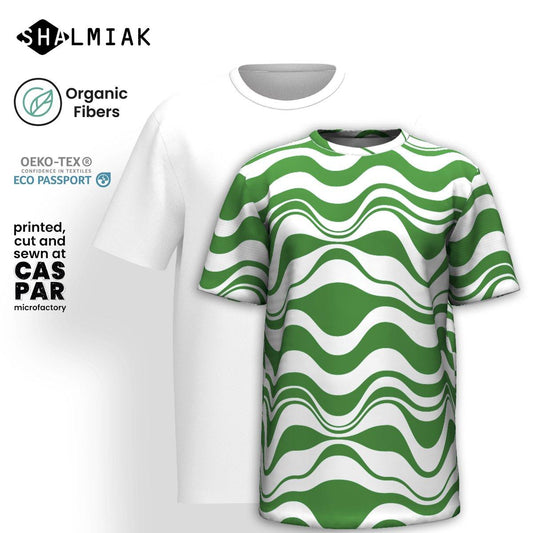 ENERGY WAVES green - Organic Cotton T-Shirt