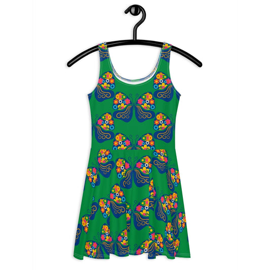 FAB FLOVERYFLY green - Skater Dress
